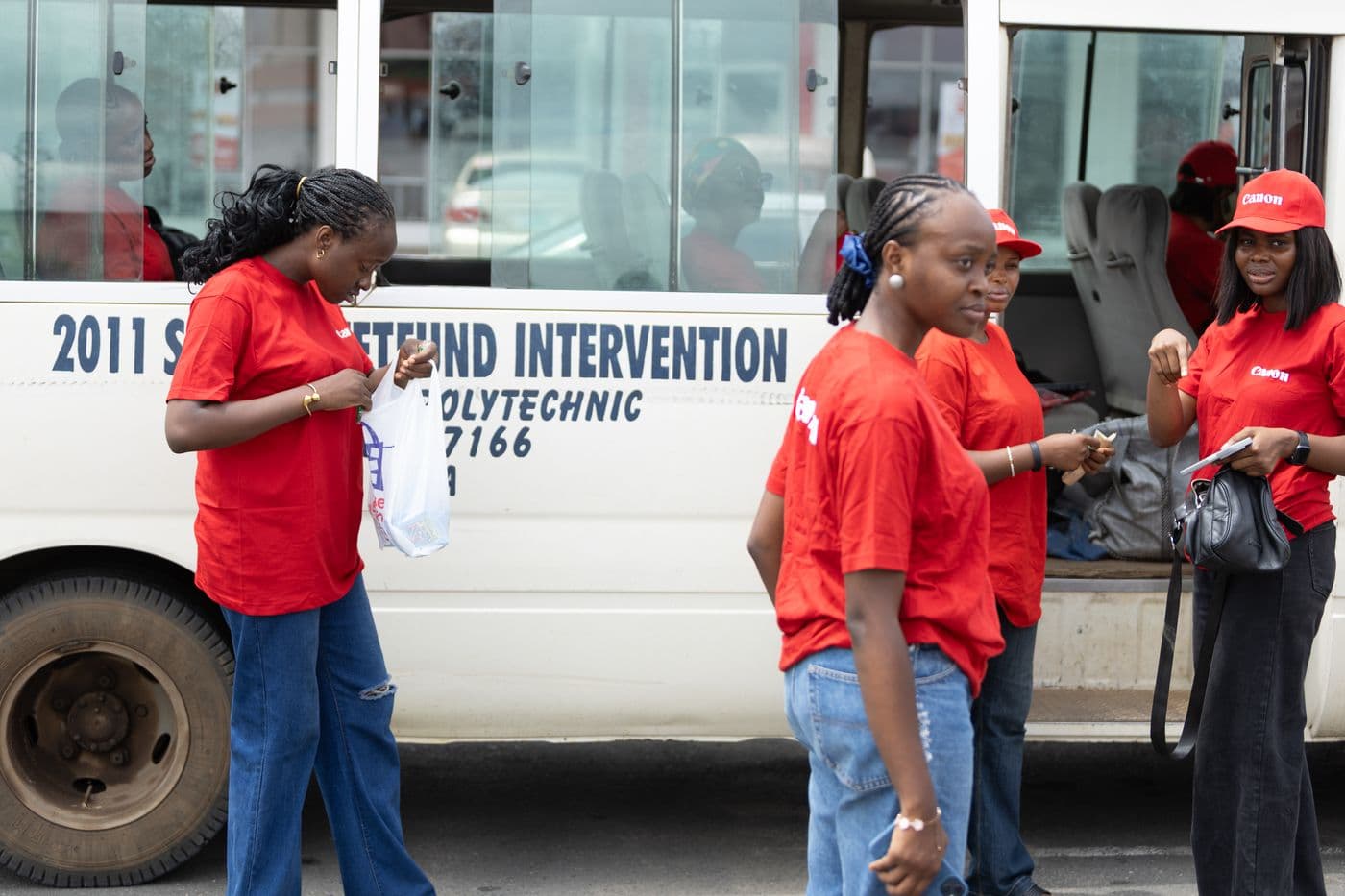 HerLens Cohort 1 participants documenting the community during fieldwork