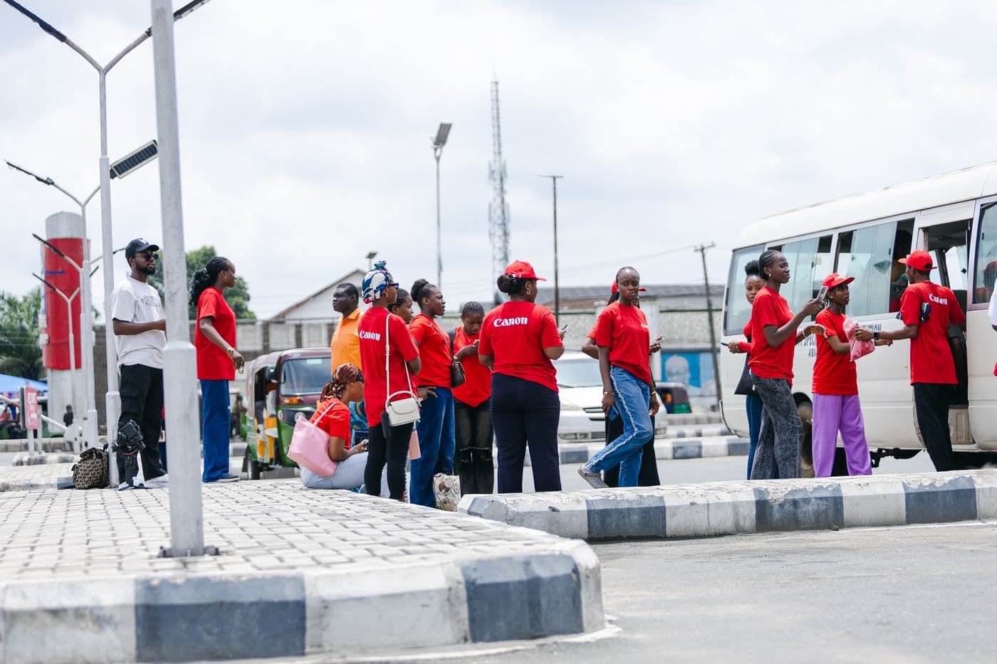HerLens Cohort 1 cohort on a group field assignment in Aba, Abia State